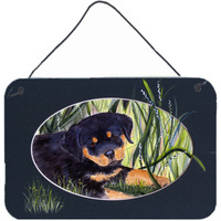 "Caroline's Treasures Rottweiler Indoor Aluminum Metal Wall or Door Hanging Prints, 8 x 12"", Multicolor"