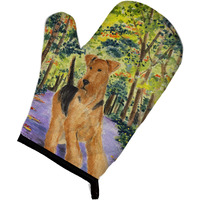 "Caroline's Treasures SS8208OVMT Airedale Oven Mitt, 12"" by 8.5"", Multicolor"