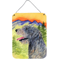 "Caroline's Treasures SS8209DS1216 Irish Wolfhound Aluminium Metal Wall or Door Hanging Prints, 16"" x 12"", Multicolor"