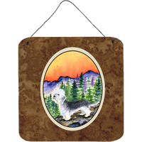 "Caroline's Treasures SS8222DS66 Dandie Dinmont Terrier Aluminum Metal Wall or Door Hanging Prints, 6 x 6"", Multicolor"