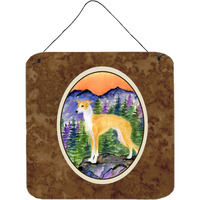"Caroline's Treasures SS8225DS66 Italian Greyhound Aluminum Metal Wall or Door Hanging Prints, 6 x 6"", Multicolor"