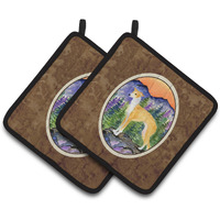 "Caroline's Treasures Italian Greyhound Pair of Pot Holders SS8225PTHD, 7.5HX7.5W, Multicolor"