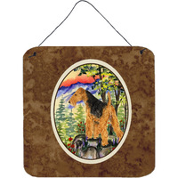 "Caroline's Treasures SS8228DS66 Lakeland Terrier Aluminum Metal Wall or Door Hanging Prints, 6 x 6"", Multicolor"