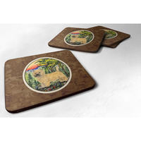 "Caroline's Treasures SS8229FC Cairn Terrier Foam Coasters (Set of 4), 3.5"" H x 3.5"" W, Multicolor"