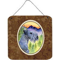 "Caroline's Treasures Cesky Terrier Aluminum Metal Wall or Door Hanging Prints, 6 x 6"", Multicolor"