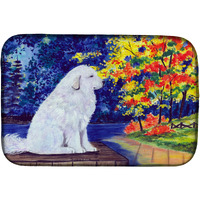 "Caroline's Treasures Pyrenees Dish Drying Mat, 14"" x 21"", Multicolor"