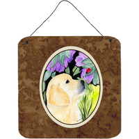 "Caroline's Treasures SS8245DS66 Golden Retriever Aluminum Metal Wall or Door Hanging Prints, 6 x 6"", Multicolor"