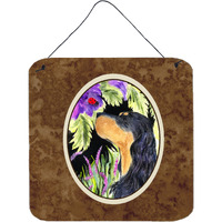 "Caroline's Treasures SS8250DS66 Gordon Setter Aluminum Metal Wall or Door Hanging Prints, 6 x 6"", Multicolor"