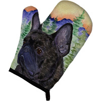 "Caroline's Treasures SS8257OVMT French Bulldog Oven Mitt, 12"" by 8.5"", Multicolor"