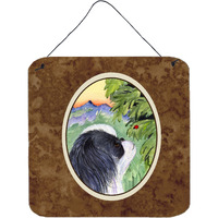 "Caroline's Treasures Japanese Chin Aluminium Metal Door Hanging Prints wall-decor, 6 x 6, Multicolor"