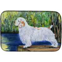 "Caroline's Treasures Clumber Spaniel Dish Drying Mat, 14"" x 21"", Multicolor"