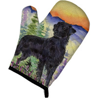 "Caroline's Treasures SS8263OVMT Flat Coated Retriever Oven Mitt, 12"" by 8.5"", Multicolor"