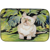 "Caroline's Treasures Cat-Burmese Dish Drying Mat, 14"" x 21"", Multicolor"