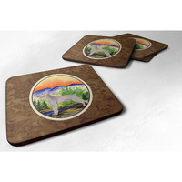 "Caroline's Treasures SS8267FC Weimaraner Foam Coasters (Set of 4), 3.5"" H x 3.5"" W, Multicolor"