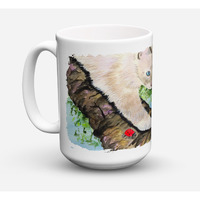 "Caroline's Treasures SS8276CM15 Cat-Birman Microwavable Ceramic Coffee Mug, 15 oz, Multicolor"