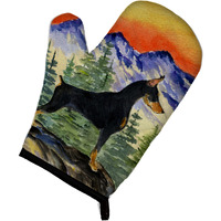 "Caroline's Treasures SS8284OVMT Doberman Oven Mitt, 12"" by 8.5"", Multicolor"