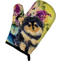 "Caroline's Treasures SS8290OVMT Pomeranian Oven Mitt, 12"" by 8.5"", Multicolor"