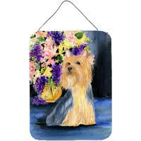 "Caroline's Treasures SS8293DS1216 Silky Terrier Aluminium Metal Wall or Door Hanging Prints, 16"" x 12"", Multicolor"