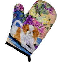 "Caroline's Treasures SS8300OVMT Japanese Chin Oven Mitt, 12"" by 8.5"", Multicolor"