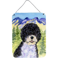"Caroline's Treasures SS8303DS1216 Portuguese Water Dog Aluminium Metal Wall or Door Hanging Prints, 16"" x 12"", Multicolor"