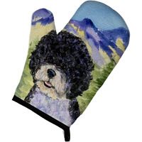 "Caroline's Treasures SS8303OVMT Portuguese Water Dog Oven Mitt, 12"" by 8.5"", Multicolor"