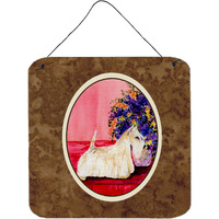 "Caroline's Treasures SS8306DS66 Scottish Terrier Aluminum Metal Wall or Door Hanging Prints, 6 x 6"", Multicolor"