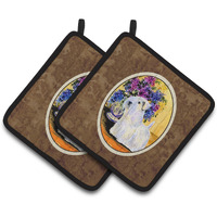 "Caroline's Treasures Sealyham Terrier Pair of Pot Holders SS8307PTHD, 7.5HX7.5W, Multicolor"