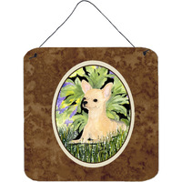 "Caroline's Treasures SS8325DS66 Chihuahua Aluminum Metal Wall or Door Hanging Prints, 6 x 6"", Multicolor"