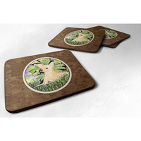 "Caroline's Treasures SS8325FC Chihuahua Foam Coasters (Set of 4), 3.5"" H x 3.5"" W, Multicolor"