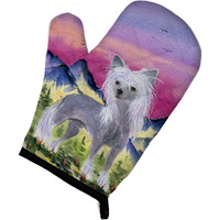 "Caroline's Treasures SS8326OVMT Chinese Crested Oven Mitt, 12"" by 8.5"", Multicolor"