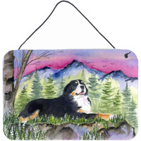 "Caroline's Treasures SS8332DS812 Bernese Mountain Dog Indoor Aluminum Metal Wall or Door Hanging Prints, 8 x 12"", Multicolor"