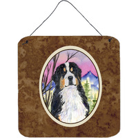 "Caroline's Treasures SS8336DS66 Bernese Mountain Dog Aluminum Metal Wall or Door Hanging Prints, 6 x 6"", Multicolor"