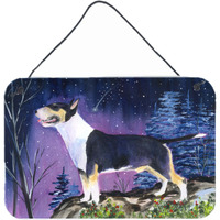 "Caroline's Treasures SS8344DS812 Bull Terrier Indoor Aluminum Metal Wall or Door Hanging Prints, 8 x 12"", Multicolor"