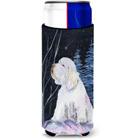 Clumber Spaniel Ultra Beverage Insulators for slim cans SS8346MUK