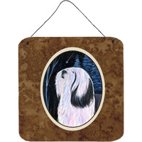 "Caroline's Treasures SS8348DS66 Tibetan Terrier Aluminum Metal Wall or Door Hanging Prints, 6 x 6"", Multicolor"