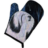 "Caroline's Treasures SS8348OVMT Tibetan Terrier Oven Mitt, 12"" by 8.5"", Multicolor"