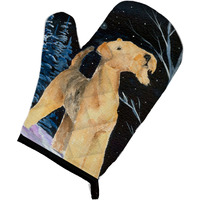 "Caroline's Treasures SS8361OVMT Starry Night Airedale Oven Mitt, 12"" by 8.5"", Multicolor"
