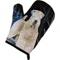 "Caroline's Treasures SS8364OVMT Starry Night Wheaten Terrier Soft Coated Oven Mitt, 12"" by 8.5"", Multicolor"