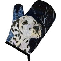 "Caroline's Treasures SS8370OVMT Starry Night Dalmatian Oven Mitt, 12"" by 8.5"", Multicolor"