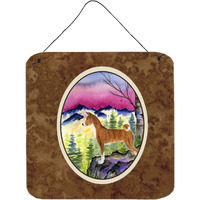"Caroline's Treasures SS8371DS66 Basenji Aluminum Metal Wall or Door Hanging Prints, 6 x 6"", Multicolor"