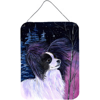 "Caroline's Treasures SS8377DS1216 Starry Night Papillon Aluminium Metal Wall or Door Hanging Prints, 16"" x 12"", Multicolor"