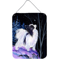 "Caroline's Treasures SS8383DS1216 Starry Night Papillon Aluminium Metal Wall or Door Hanging Prints, 16"" x 12"", Multicolor"