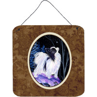 "Caroline's Treasures SS8383DS66 Starry Night Papillion Aluminum Metal Wall or Door Hanging Prints, 6 x 6"", Multicolor"
