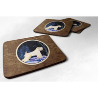 "Caroline's Treasures SS8386FC Starry Night Wheaten Terrier Soft Coated Foam Coasters Set of 4 (Set of 4), 3.5"" H x 3.5"" W, Multicolor"