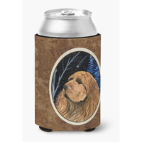 Starry Night Sussex Spaniel Can or Bottle Beverage Insulator Hugger