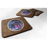 "Caroline's Treasures SS8410FC Starry Night Cane Corso Foam Coasters Set of 4 (Set of 4), 3.5"" H x 3.5"" W, Multicolor"