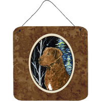 "Caroline's Treasures SS8411DS66 Starry Night Chesapeake Bay Retriever Wall or Door Hanging Prints, 6 x 6"", Multicolor"
