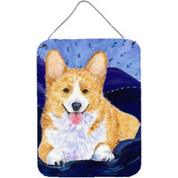 "Caroline's Treasures SS8414DS1216 Corgi Aluminium Metal Wall or Door Hanging Prints, 16"" x 12"", Multicolor"