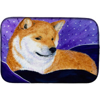 "Caroline's Treasures Shiba Inu Dish Drying Mat, 14"" x 21"", Multicolor"