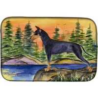 "Caroline's Treasures Manchester Terrier Dish Drying Mat, 14"" x 21"", Multicolor"